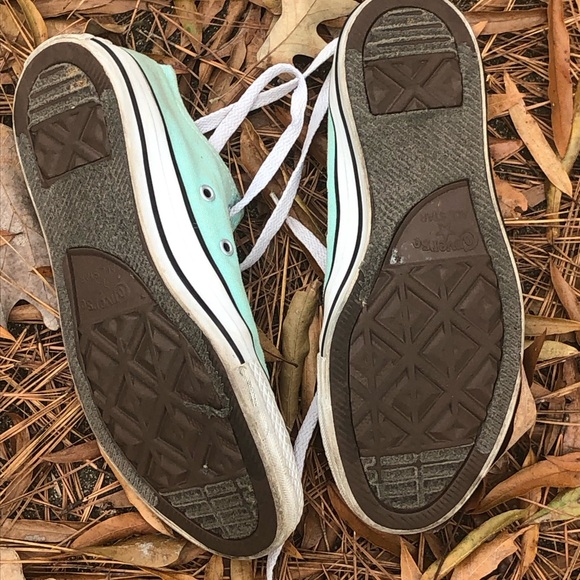 Converse Women's Mint Green Sneakers - Picture 2 of 6